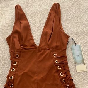 Womens Brown Romper/Jumper NEW